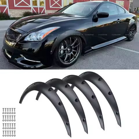 For Infiniti G35 G37 Sedan Coupe 4PCS Forged Pattern Fender Flares Wide Body Kit
