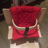 Leander兒童餐椅紅色椅墊
