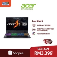 Acer Nitro 5 AMD Ryzen 5 Gaming Laptop AN515-47-R02X RTX 3050