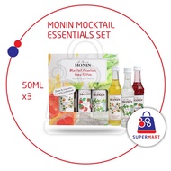 MOCKTAIL MONIN SYRUP MINI SET (5cl x 3 BOTTLES) PASSION FRUIT, WILD MINT, STRAWBERRY