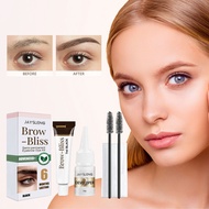 Eyebrow Dyeing Set Permanent Waterproof Dyeing Agent Smudge Dyeing Cream Eyelash Dyeing Black Eyebro