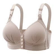IYAHAN Comfortable Front Buckle Bra Wireless Adjustable Full Cup Support 36-46 BC