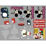 Custom DTF Sticker Add Logo DTF Logo Printing / A4 Size DTF Sticker Rm1.50 Only