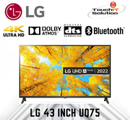 LG 43 inch UQ75 Series 4K Smart UHD TV with AI ThinQ® (2022) UQ7550