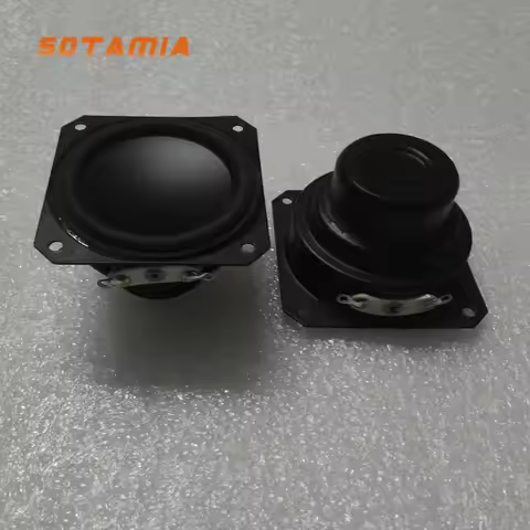 SOTAMIA 2Pcs 1.75 Inch Subwoofer Full Range Speaker 45mm 4 Ohm 8W Super Bass Hifi Loudspeaker DIY JB