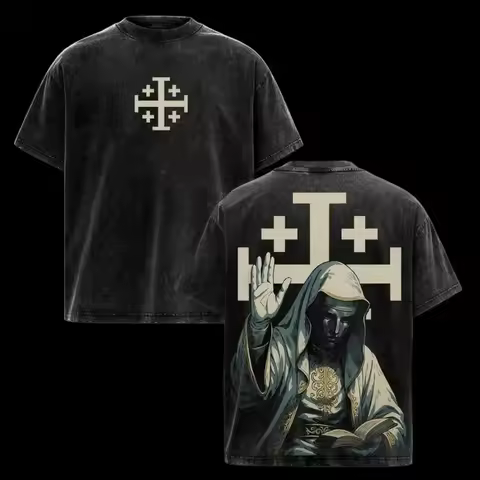 Baldwin IV Crusader Leader Reborn in Vintage Streetwear Graphic Tee Retro Print Shirt Perfect for Hi