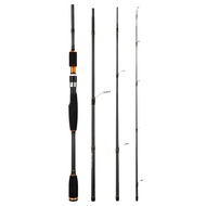 Lure Fishing Rod 4 Section M Power Carbon Fiber Travel Spinning Rod Ultralight Fishing Rods 6.8Ft/2.1M With Rod Bag For Pesca