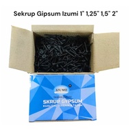 [PRICE PER 700 GRAM] IZM Gypsum Screw Drywall Screw 700 Gram Screw Black Steel Gypsum Screw Nut Bolt
