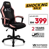Kayman Chairs Revo One - Gaming Chair Office Chair Kerusi Gaming | Baby Pink