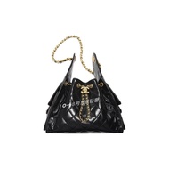 CHENCL Chanel] 25C Oil Wax Skin 25bag 25S Oil Wax Skin HOBO Hippie Bag Small Size/Medium Size AS5293