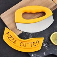 1/2pcs Stainless Steel Pizza Cutter Knife With Protective Cover, Pizza Slicer, Round Cheese Swivel B