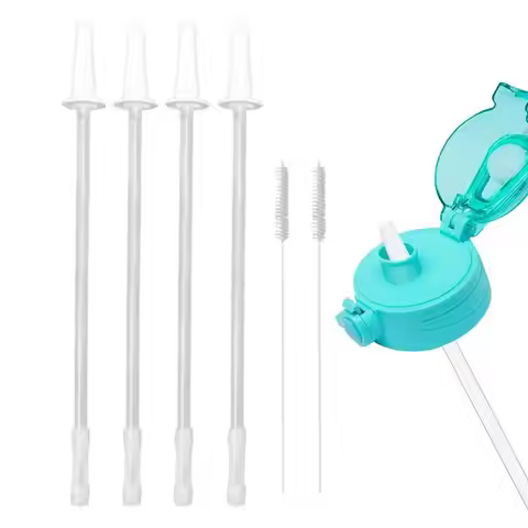 Water Bottle Straw Gallon Water Bottle Straw Replacement For 1/Half Gallon Water Bottle With 2 Clean