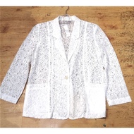 PUTIH White brocade bolero