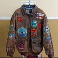 vintage jaket avirex leather second original