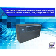 APC UPS 625VA-325W Uninterruptible Power Supply Universal Outlet,3 Outlet,AVR/Surge BX625CI MS(Used)