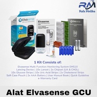 Alat Elvasense GCU Alat Cek Gula Darah 3in1 Elvasense