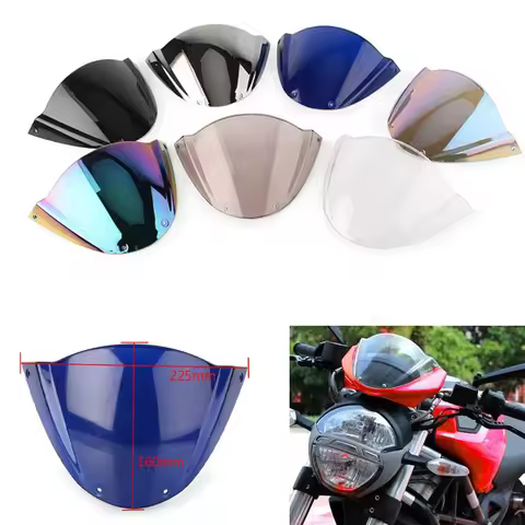 Motorcycle For Ducati Monster 796 696 1100 1100S Double Bubble screen Double Bubble Windshield Defle