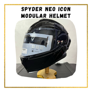 Spyder neo icon dual visor modular helmet gloss black