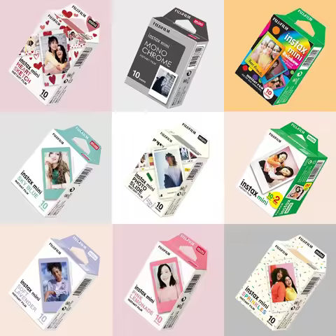 10/20 Sheets Fujifilm Instax Mini 12 Films 3 Inch Instax Film for Instant Camera Mini 40 99 SE 7+ Ev