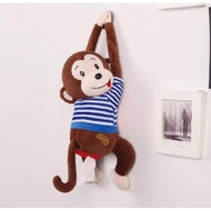 Hanging Monkey Doll Tissue Holder Size 35cm Hanging Car Tissue Holder