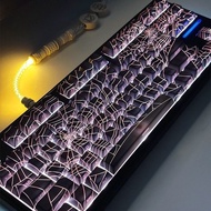 Spider Web Keycap Side Engraved Translucent PBT Original Factory Height Customized Mechanical Keyboa
