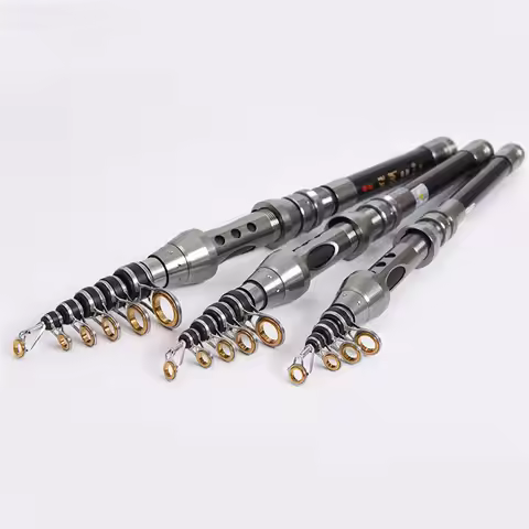 2.1M 2.4M Fishing Pole Tackle Carbon Fiber Carp Feeder Spinning Rod Telescopic Lure Rod Fishing Rod