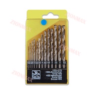 【Dikirim Dari Jakarta COD】Mata Bor Besi Set 13pcs Hss/Mata Bor Besi Baja 1 Set/HSS Titanium Twist Dr