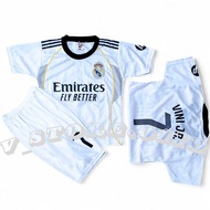 NEWEST REAL MADRID HOME BOYS' FOOTBALL JERSEY SET AGES 1-15 YEARS jersey budak baju bola budak lelak