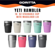 YETI Rambler 16oz Stackable Cup with MagSlider Lid- 473ml Stainless Steel Cup
