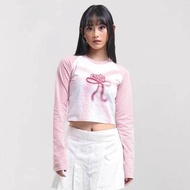 Women's Crop Top Longsleeve GURLS CLUB Knit Rib (LD 88, P 40)