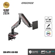 ERGONOZ Hyperion Heavy Duty RGB Monitor Arm แขนจับจอ ขาตั้งจอคอม ขาตั้งจอ ขาตั้งจอคอมพิวเตอร์ รุ่น E