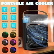 Air Cooler Fan | Portable Air Cooler Fan | Mini Air Cooler Fan | Mini Portable Fan Air Cooler *3 Speed &amp; 5 Nano Spray