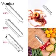 Vsenkes 10 X Replacement Blades, Peeling Blades, 5.6 Cm, Peeler Blades, Replacement Blades for Potat