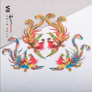 [Embroidery Patch] Colorful Phoenix Embroidery Patch Phoenix Embroidery Patch Performance Costume Cl