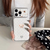 Apple Apple 17ProMax/16/15 pink Dalmatian simple iPhone13/14 phone case