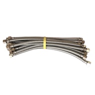 Made In Taiwan 33cm~100cm Three-Point Thread To Stainless Steel Wire Hose For Toilet Tank 304 White 