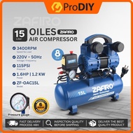 ZAFIRO OILESS Air Compressor 15 Liter Tank 1.6HP 8 Bar 173L/min 15L Kompresor Angin Compressor Angin