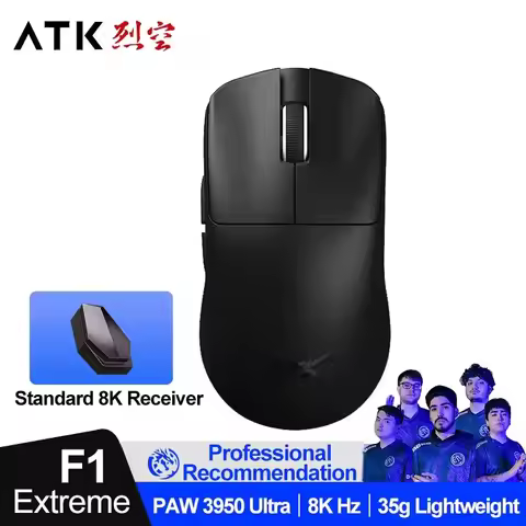 ATK BlazingSky F1 Extreme Wireless Gaming Mouse PAW3950 Ultra Dual-Mode 8000Hz 35g Lightweight E-spo