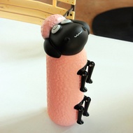 【Must-Have Style】 Portable 300ml Cute Sheep Water Bottle Lemon Jar Glass Drinkware Kettle Jar Travel