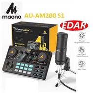 MAONO AU-AM200 AM200-S1 Live Sound card kit audio interface for streaming podcasting broadcasting Ph