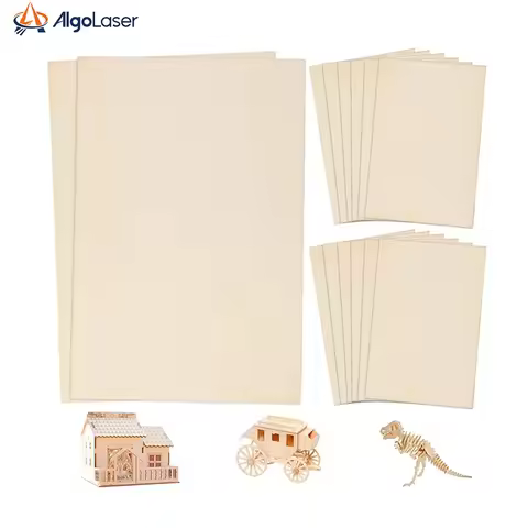 10 Pack Basswood Sheets for Crafts-30x30cm 3mm Thick Plywood Sheetswith Smooth Surfaces-Unfinished S