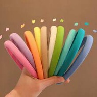 1 Pc Sweet And Fresh Macaron Color Headband Simple Solid Color Headband Suitable For Wearing When Wa