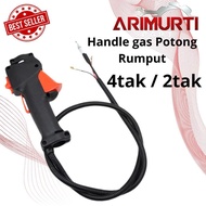 MESIN GX35 Throttle Lever Gas handle Complete Gas handle/ 4-stroke and 2-stroke Lawn Mower Cable Hon