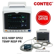 ICU สัญญาณชีพผู้ป่วย Monitor ECGNIBPSPO2PRRESPTEMP 8 "TFT LCD
