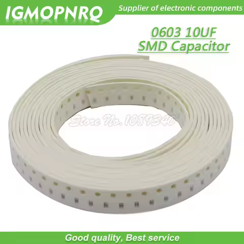 100pcs 10uF X5R precision 20% 6.3V 0603 106 SMD Thick Film Chip Multilayer Ceramic Capacitor
