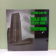 #AA152-40 LP TERPAKAI [ DJ KROME & MR TIME - GANJA MAN (DJ HYPE REMIX) / CYBERFUNKIN ] USED LP < G >
