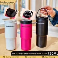 👍High Quality🫧 720ML Tumbler Tahan Sejuk Water Bottle 316 Stainless Steel Tumbler With Straw Botol A