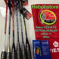 Fiesta Fs Astrox 66 Badminton Racket/88/99 Voltric 77 Taiwan Strong 35Lbs Original