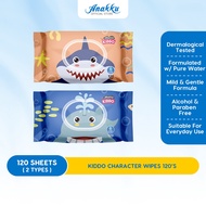 Anakku Kiddo Character Wipes 120's Tisu Basah WT1205