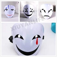 Halloween Full Face Mask Horror Guy V Anonymous Topeng Hacker Vendetta Clown Smile Cosplay Masquerad